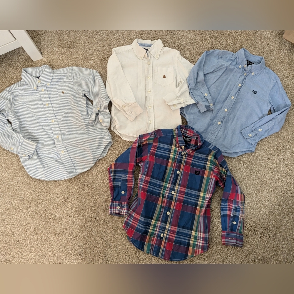 Boys Polo button up shirt bundle size 5